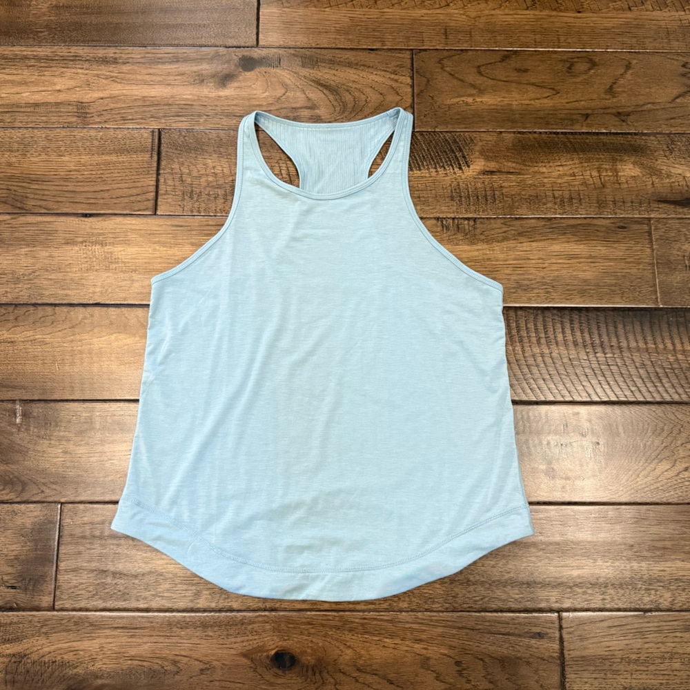 Sweaty Betty Women’s Breathe Easy Running Tank Top Smoke Blue Medium